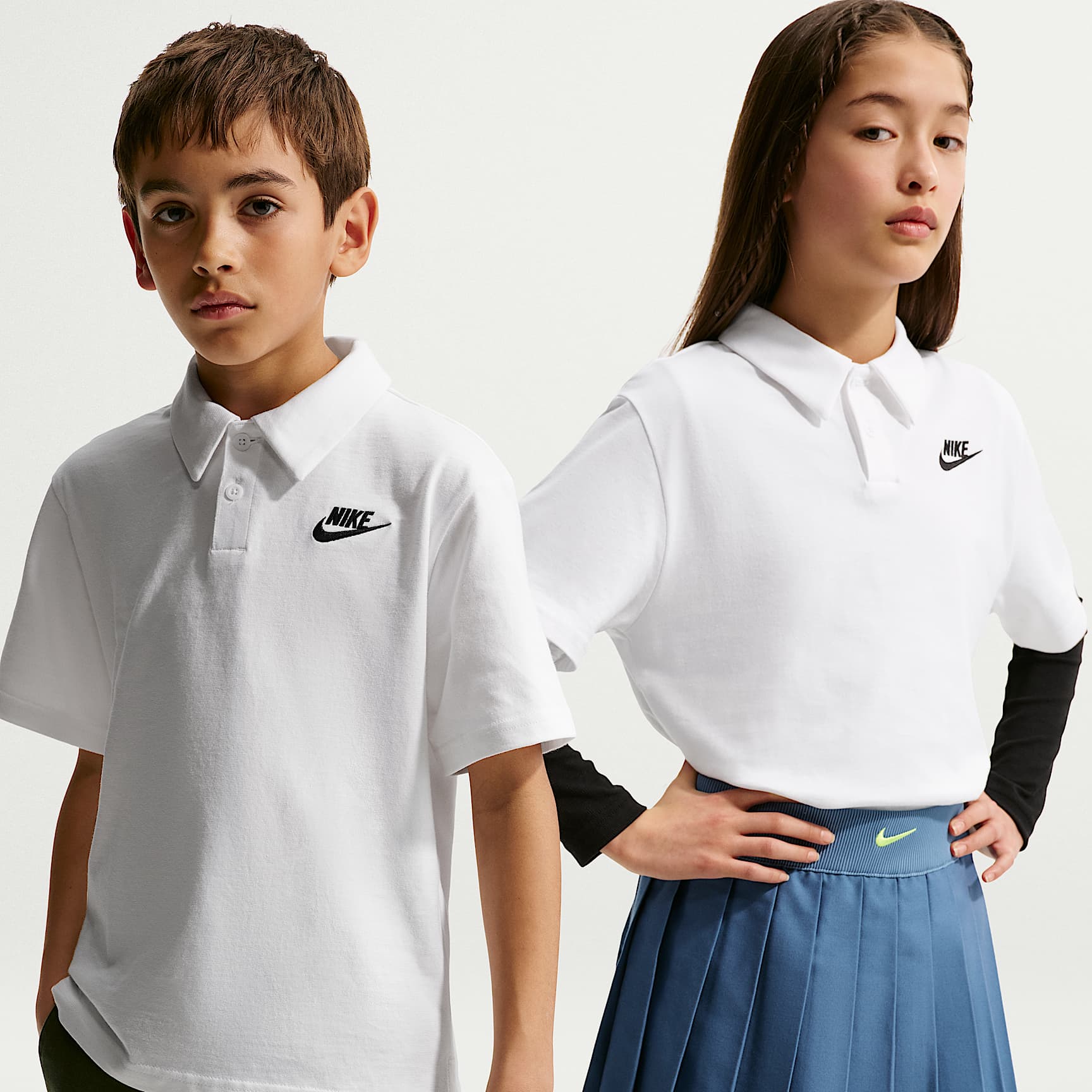 Nike Sportswear Club Older Kids' Knit Short-Sleeve Polo. Nike ID